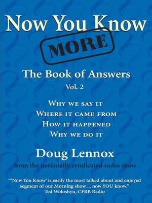 cover image of Now You Know More